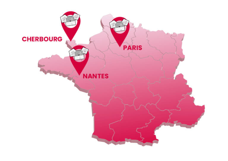 Les Têtes de Blins ont une antenne à Cherbourg, une autre à Nantes, et enfin une troisième à Paris